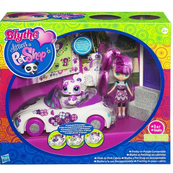 Littlest Pet Shop 💜🐼 Blythe Pretty-in-Purple play set - Picture 13 of 15